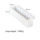Boowan Nicole Silicone Soap Mold DIY Rectangle Toast Loaf Mould Handmade CP and MP Soap Making Supplies