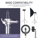 290cm Air Pressure Tripod Bearing 10kg for Camera Stainless Steel Light Stand For Ring Light Live Youtube and Photography Soft