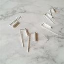 XIYANIKE Silver Color  Prevent Allergy Stud Earrings Trendy Simple Geometric Jewelry for Women Valentine's Day Gifts