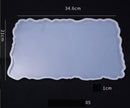 Große Tablett Silikonform Polygon Kristall Epoxidharz Gussformen DIY Handwerk Ton Form Werkzeug Tischdekoration Zubehör