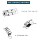 HOT-304 Stainless Steel Worm Clamp Hose Clamp Strap with Fasteners Adjustable DIY Pipe Hose Clamp Ducting Clamp 11.5 Feet
