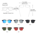 GCV Handgefertigte klassische führende Par Holz-Sonnenbrille Herren Damen polarisiert UV400-Schutz Halbrand-Retro-Brille Oculos Party