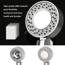 Double-sided Shower Head Water Saving Round ABS Chrome Booster Bath Shower High Pressure Handheld Hand Shower