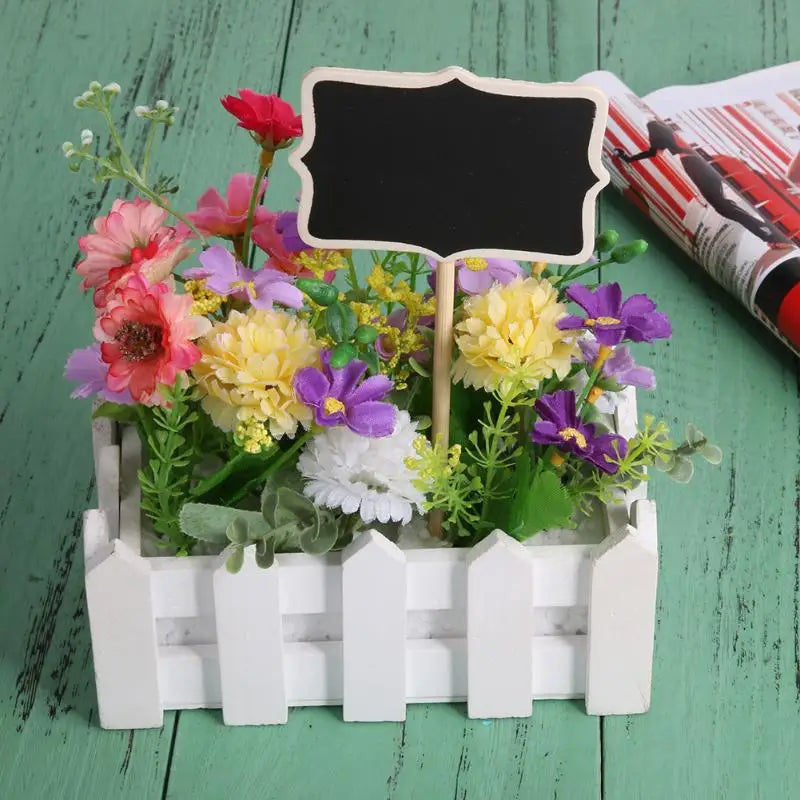 20/100pcs Mini Chalkboard Blackboard with Stand Wedding Place Card New Pizarra Note Board Slates for Restaurant Party Home Gift