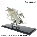 3D Metal Model Chinese Zodiac Dinosaurs western fire dragon  DIY Assembly models Toys Collection Desktop For Adult Children