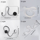 Modern Wall Lamps for bedroom study living balcony room Acrylic home deco in White black iron body sconce led lights Fixtures