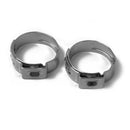 10Pcs Single Ear Stainless Steel Hydraulic Hose Clamps Fuel Air Water Pipe Hose O Clips Train Boat Ship Auto Car Accessories