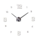 Neue Echtmetall 3D DIY Acryl Spiegel Wanduhr Uhren Hauptdekoration Moderne Nadel Quarz Aufkleber
