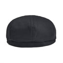 BOTVELA Newsboy Cap Men's Twill Cotton Eight Panel Hat Women's Baker Boy Caps Retro Big Large Hats Male Boina Black Beret 003