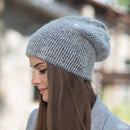 [Rancyword] Women Winter Hats Beanies Knitting Rabbit Wool Fur Hat Female Real Fur Skullies Caps Gorros Solid Color RC1222-2