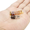 2Pcs Women stainless steel Heart Shape Love Screw Stud Earrings Piercing Jewelry Tragus Earrings Cartilage Helix Ear Bone Nail