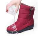 TIMETANG 2019 Die neuen rutschfesten, wasserdichten Winterstiefel plus Baumwollsamt-Damenschuhe, warme leichte große Größen 41 42 SchneestiefelE1872