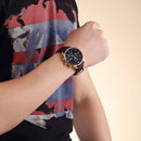 MEGIR Luxury Casual Men Watches Leather Strap Quartz Chronograph Top Brand Watch Military Sport Men relogio feminino Waterproof