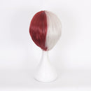 Anime My Hero Academia Boku no Hiro Akademia Shoto Todoroki Shouto Weiß Und Rot Cosplay Perücke+Perückenkappe