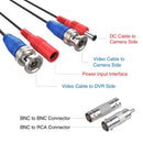 The Sentinel Link | 4-Channel 100ft BNC/Power CCTV Cable System