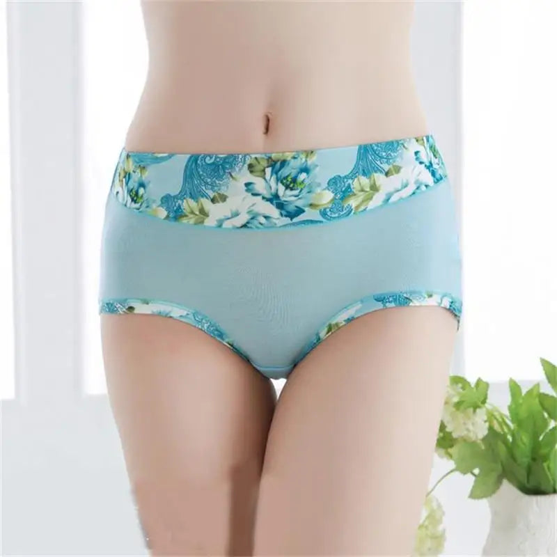 New Underwear Women Floral Panties Print Women's Panties Shorts Breifs Sexy Lingeries Female Panties Cotton Underwear For Women