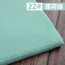 50*130cm Fabric Drape Cotton And Linen Double Gauze Crepe Baby Clothes Fabric Ladies Skirt Sleepwear Fabrics