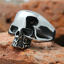 1pc Size 6 to 15 Polishing Skull 316L Stainless Steel Ghost Skull Ring