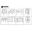 20Pcs Black Rubber Feet Chair Floor Protector Non-slip Furniture Feet Table Leg Cover Cabinet Bottom Pads Funiture Legs