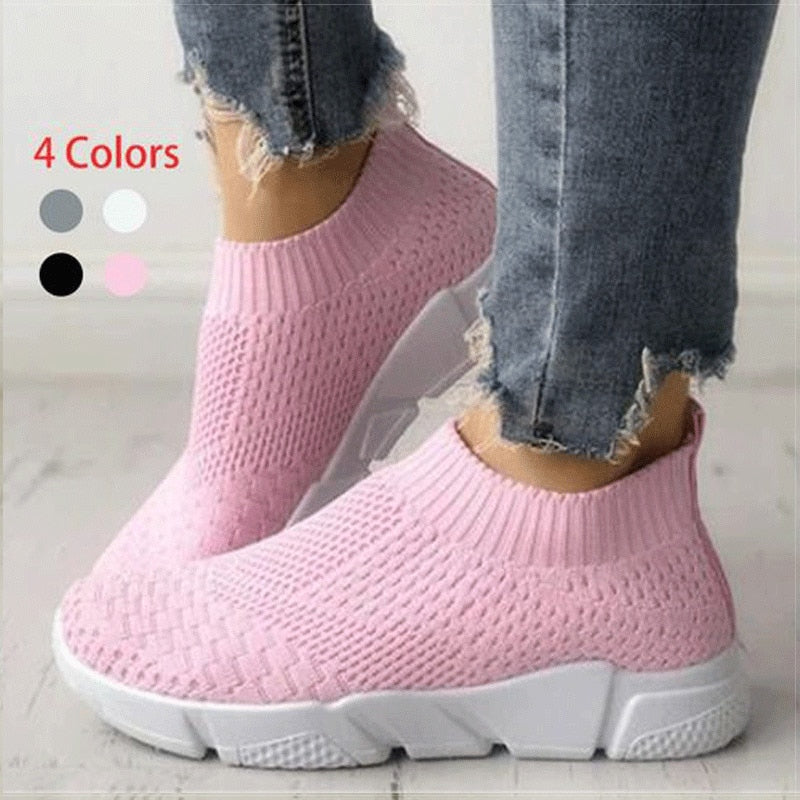 Women Shoes Slip On White Sneakers For Women Vulcanize Shoes Basket Femme Super Light Women Casual Shoes Chunky Sneakers