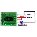 433,92 MHz Fernbedienungsschalter DC 12V 10A Relaiskontakt Zutrittskontrolle Schloss Elektrische Tür Funk-Schalter Smart Home RF RC
