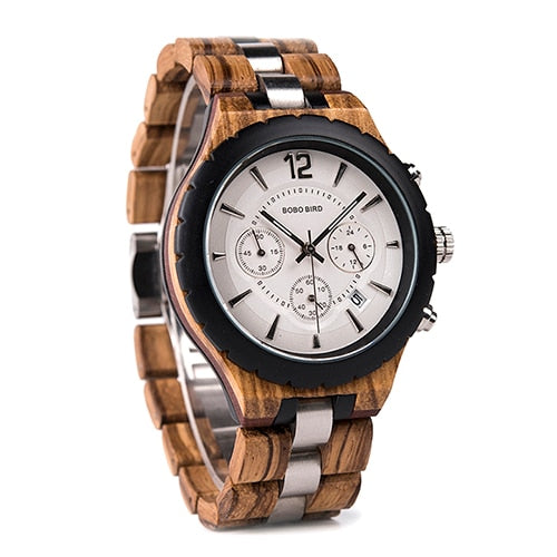 Bobo Bird Men Watches 2020 Luxury Wooden Men&