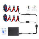Coolo DC 5V USB LED-Streifen 5050 Wasserdicht RGB LED-Licht 1M / 2M / 2x50cm 100cm APP Bluetooth-Steuerung für TV, Skateboard, Fahrrad