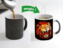 king lion Wolf Color Changing Mug Magic Heat Sensitive Tea Cup Coffee Mug Gift Mug for Your Kids or Your Friends Free Shipping
