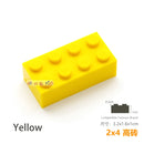 10pcs/lot DIY Blocks Building Bricks Thick 2X4 Educational Assemblage Construction Toys for Children Size Compatible With Brand