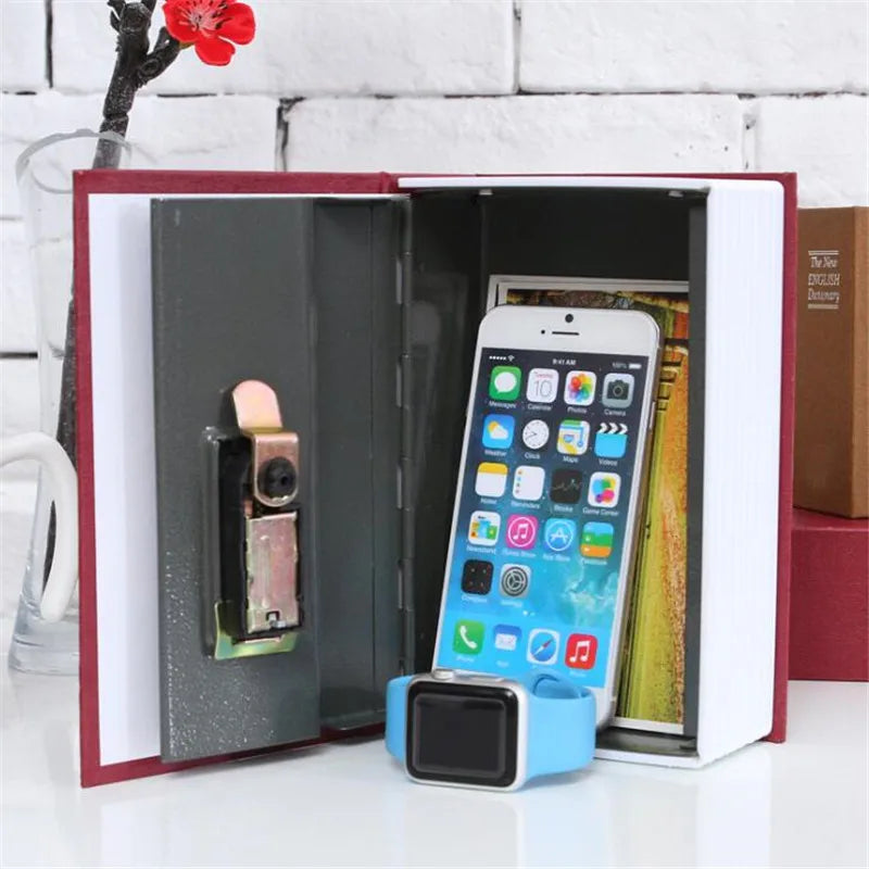 Student Gift Dictionary Mini Safe Box Book Hidden Secret Key Lock Coin Bank Card Jewellery Private Diary Storage Password Locker