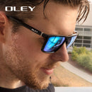 OLEY Polarisierte Herren Sonnenbrillen Marken-Designer Retro Quadratische Sonnenbrille Accessoires Unisex Fahrbrille Oculos de Sol Y6625