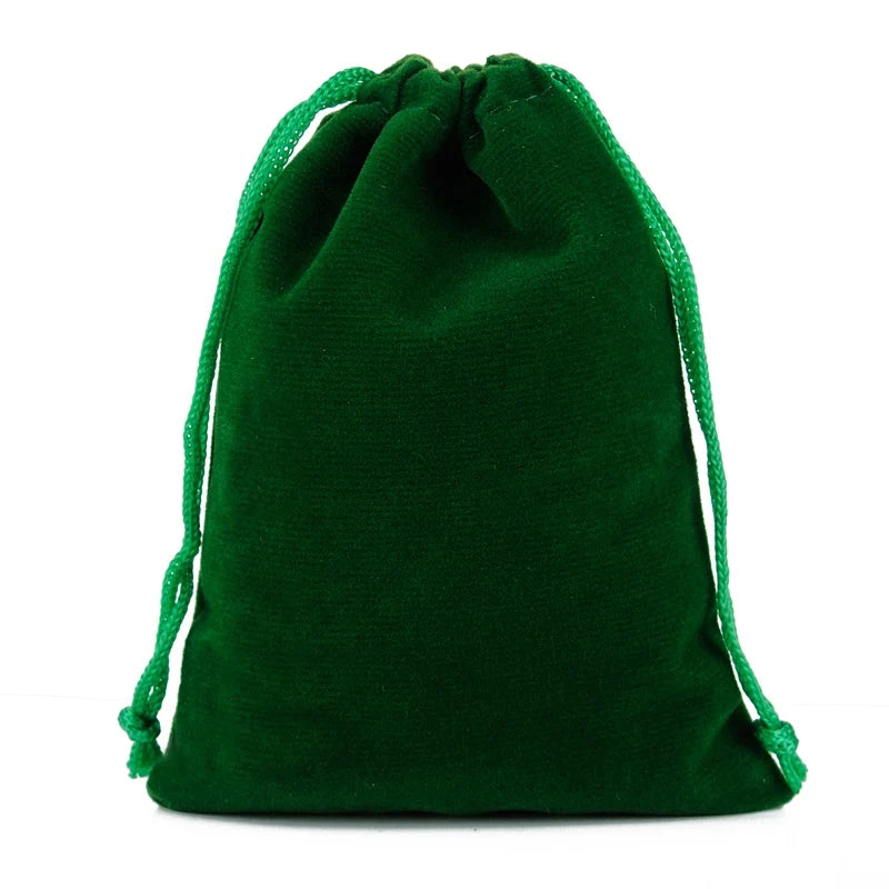 100Pcs/lot 5*7cm Velvet Drawstring Pouch Bag with Jewelry Bag Christmas Wedding Gift Bags & Pouches With Velvet bags wholesale