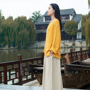 50*130cm Fabric Drape Cotton And Linen Double Gauze Crepe Baby Clothes Fabric Ladies Skirt Sleepwear Fabrics