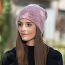 [Rancyword] Women Winter Hats Beanies Knitting Rabbit Wool Fur Hat Female Real Fur Skullies Caps Gorros Solid Color RC1222-2