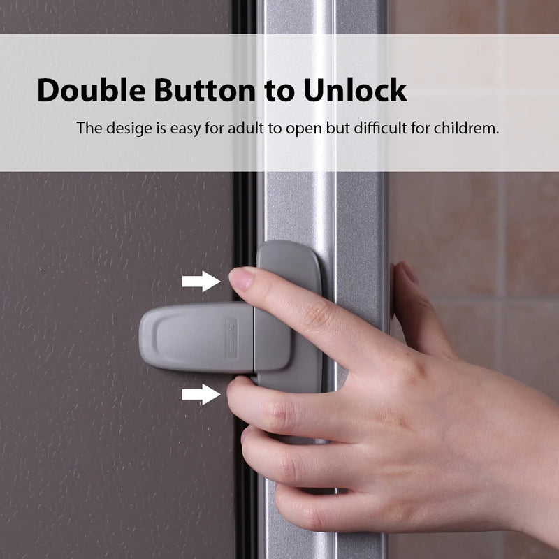 EUDEMON 1Pcs Home Refrigerator Fridge Freezer Door Lock Latch Catch Toddler Kids Child Cabinet Locks Baby Safety Child Lock