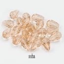 60/70PCS 8/10mm Crystal Tear Drop Shape Beads for Jewelry Making Waterdrop AB Glass Beads Loose Jewellery Beads DIY Bracelets