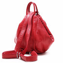 AODUX Damen Rucksack aus Vollnarben-Echtleder, weiß, blau, rot, gelb, Rucksäcke aus Rindsleder der ersten Schicht