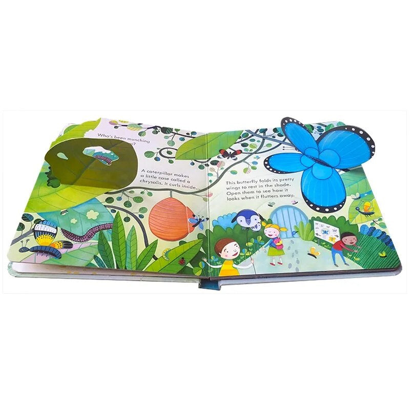 Peep Inside The Zoo Animal English Educational 3D Flap Picture Books Baby Children Reading Book