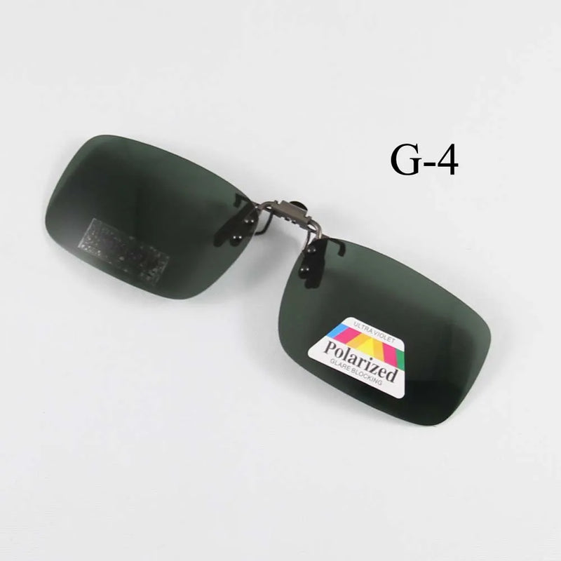 Polarized Sunglasses Clip-on Metal Bridge Can up Clip on Sunglasses Men Women Sun Glasses Eyeglasses Lens Clear Driving Goggles