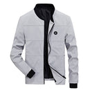 DIMUSI Herrenjacken Frühling Herbst Lässige einfarbige Mäntel Herren Sportbekleidung Baseball Slim Jacken Herren Bomberjacken 4XL,YA845
