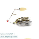 1pcs TSURINOYA 7g/10g Spinner Bait with Brass Fishing Spoon Lure Metal Jig Jigging lure Swimbait Spinnerbait