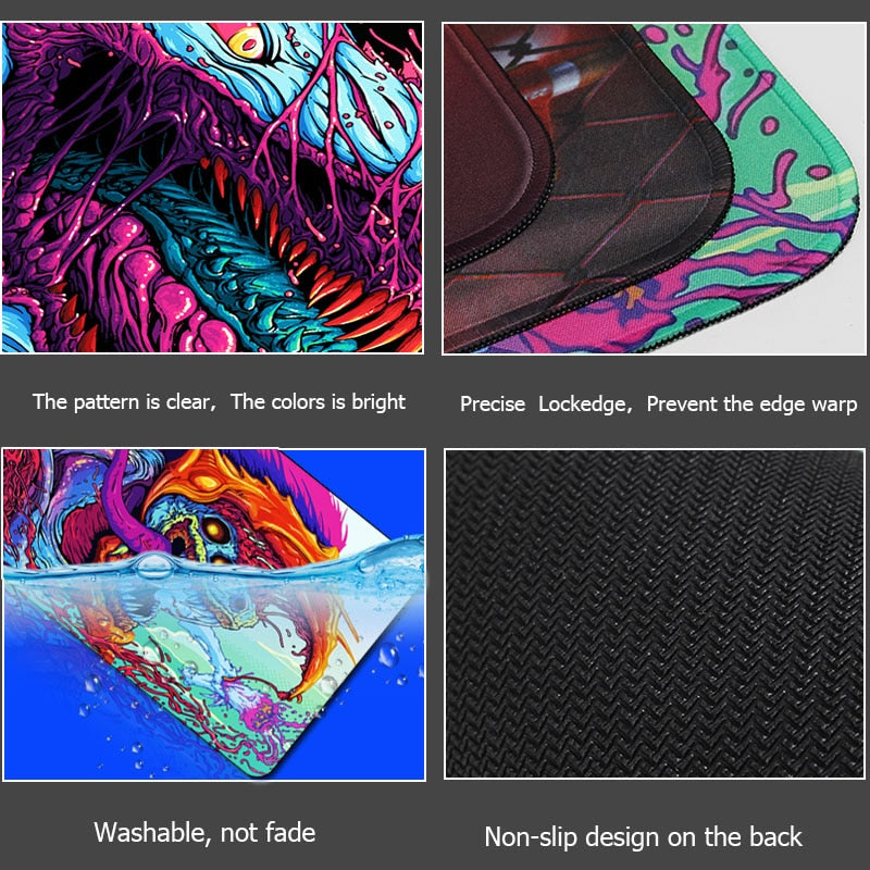 Sovawin 80x30cm XL Lockedge Large Gaming Mouse Pad Computer Gamer CS GO Keyboard Mouse Mat Hyper Beast Desk Mousepad for PC