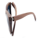 BOBO BIRD Sonnenbrille aus schwarzem Walnuss- und Bambusholz, polarisiert, Herrenbrille, UV-400-Schutz, in originaler Holzbox