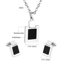 LUXUKISSKIDS Fashion Jewellery Set Stainless Steel Earring Necklace Dubai Wedding Bridal Jewelry sets For Women Girl Accessories