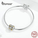 bamoer Tree of Life Heart-shape Charm Compatible European Bracelet Female Family Tree Beads for Women Jewelry Making SCC1249