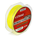 DAGEZI Super Strong 4 strand 300M/330YDS 100% PE Braided Fishing Line 10-80LB Multifilament Fishing Line Carp Fishing Saltwater
