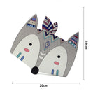 Nordische Kinderzimmer Deko Tiere Fuchs Bär 3D Wandsticker für Kinderzimmer Wandsticker Tiere Nordischer Fuchs Feder Wandsticker