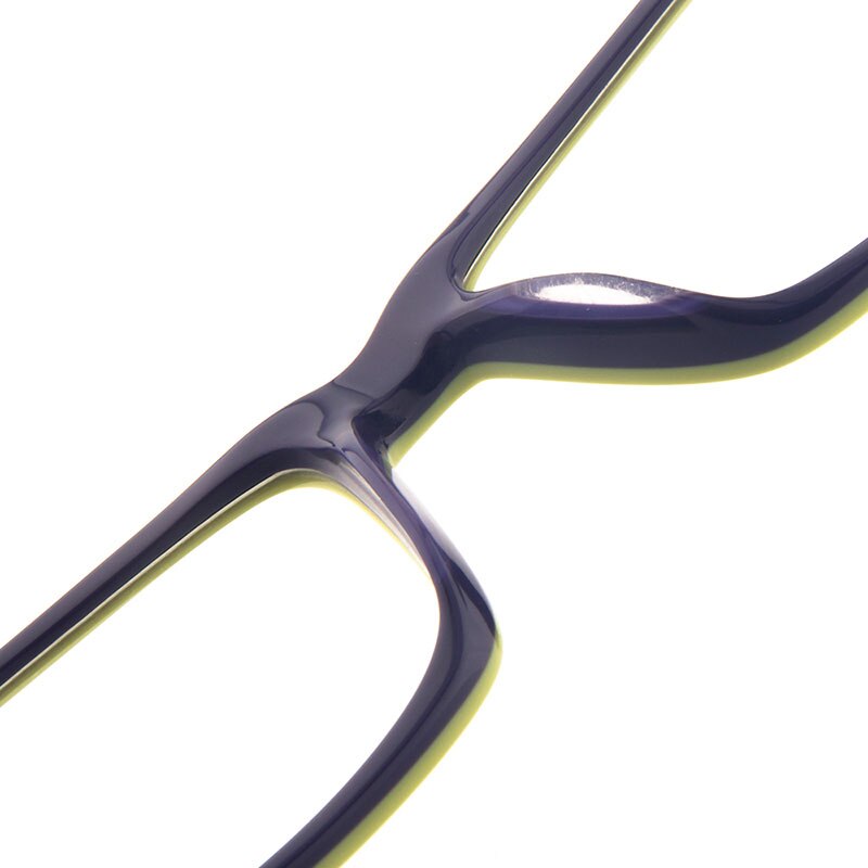 Gmei Optical T9051 Acetate Full-Rim Rectangle Green Front Frame Eyeglasses for Women and Men Spectacles Eyewear