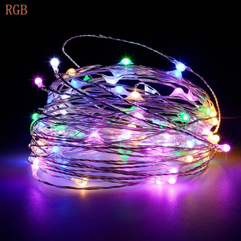 Christmas LED String light 2M 5M 10M 3AA Battery Operated Garland Outdoor Indoor Home Christmas Decoration fairy Light Led Strip