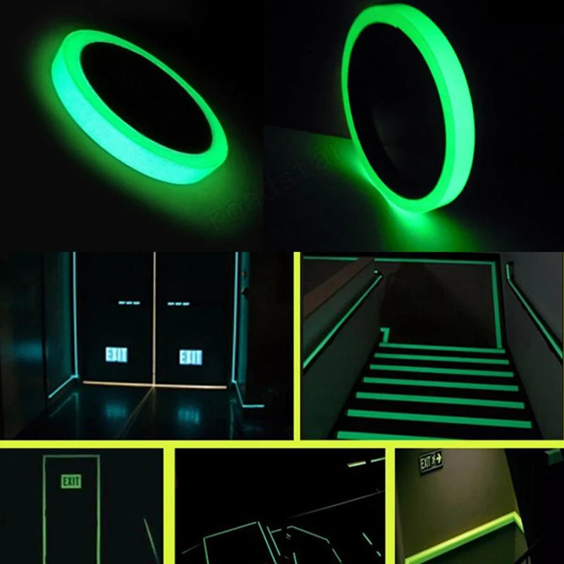 Roadstar Glow In Dark Tape Фотолюминесцентные Светящиеся Ленты Самоклеющиеся Этап Украшения Дома